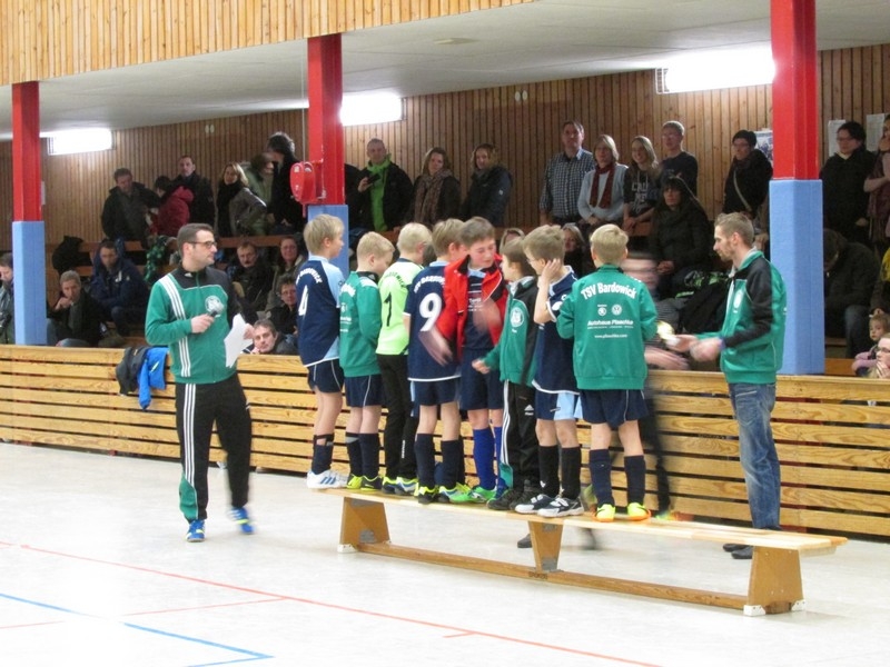 U10-Domstadtpokal 2014 - Siegerehrung mit Enrico Kliche und Sven Geffert