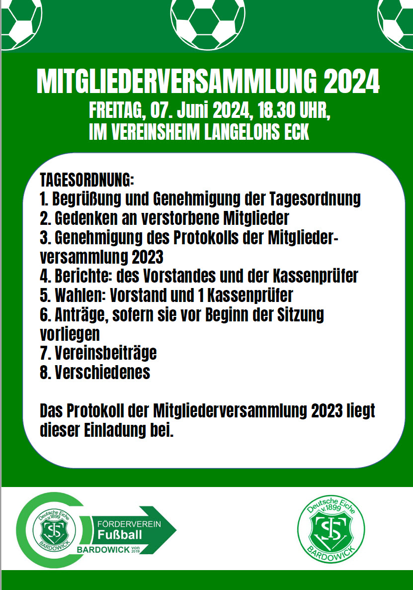 FFB Mitgliederversammlung 2024