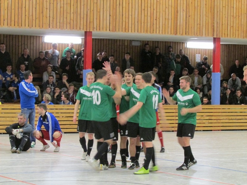 Bardowicker Jubel nach dem Sieg gegen SV Eintracht Lüneburg im Halbfinale